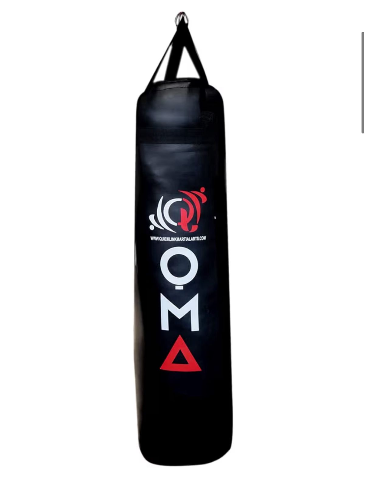 OMA / Quick Link Martial Arts New Boxing Gloves (large) and hanging Heavy Punching Bag