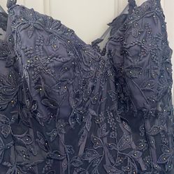 Blue Prom Dress Size 14