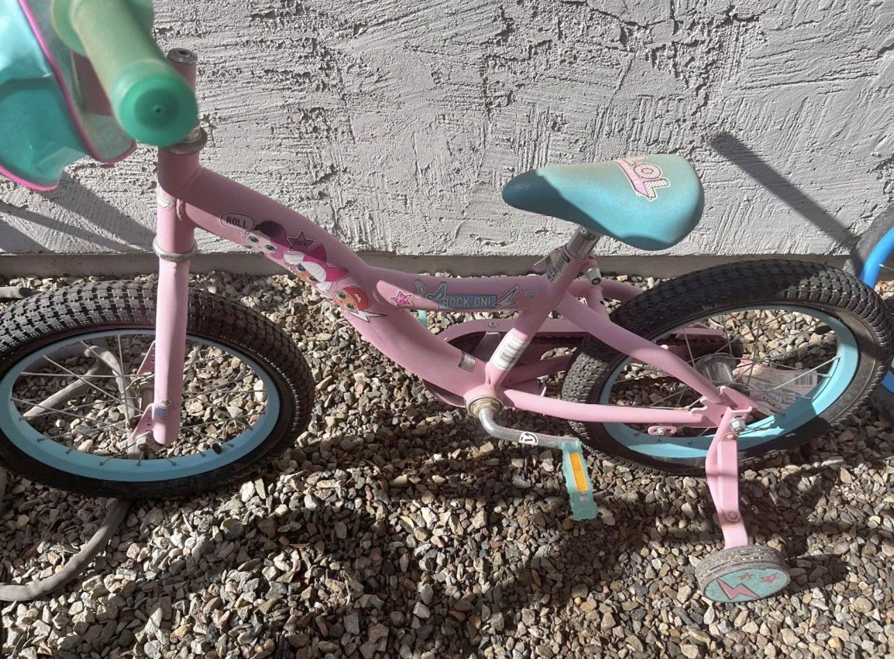 16-inch LOL Surprise Girls Bike - Pink and Teal - Adorable Design