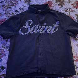 Saint Rhinestone Shirt