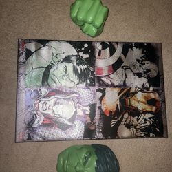 Avengers/Hulk Wall Art with Stickers