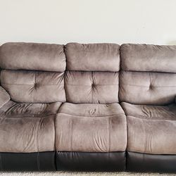 Reclining Sofa / Couch 3 Seater 