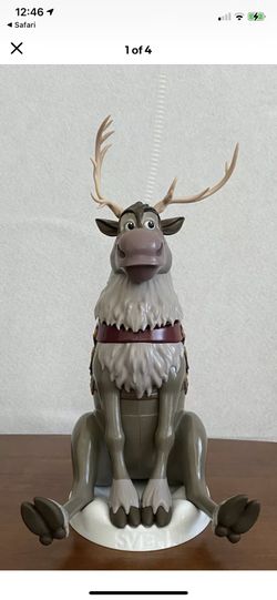 Disney Parks Sven Rein Deer Sipper Cup With Straw And Base From Frozen  New In Package 