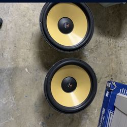 2 18” High End Focal  46 Kx4 Sq Subwoofers.  RARE