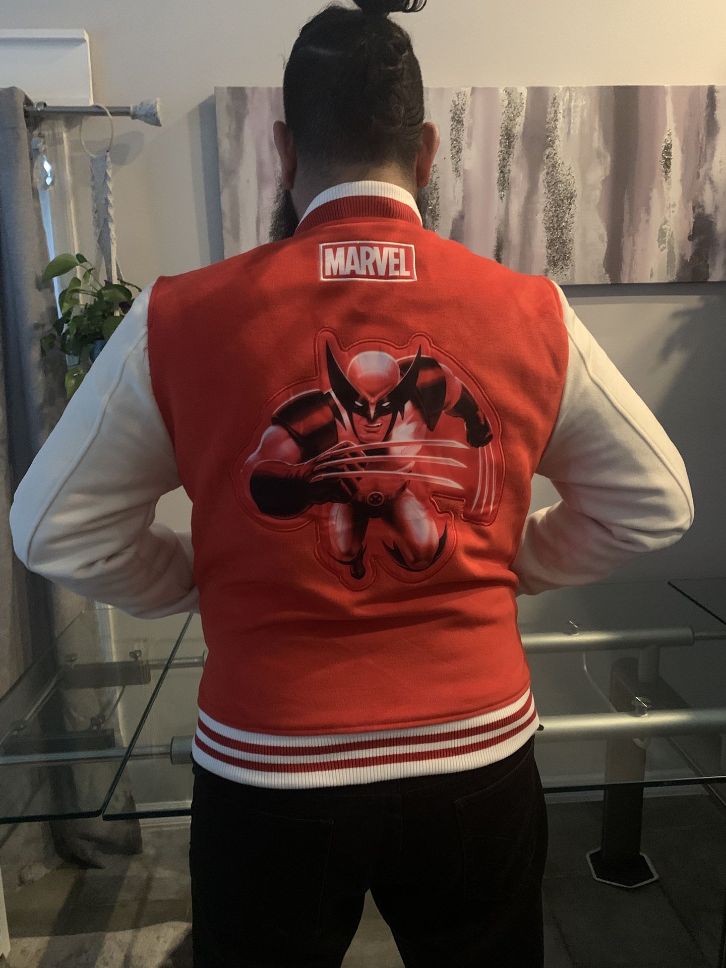 Coca Cola x Marvel Wolverine Varsity Jacket large