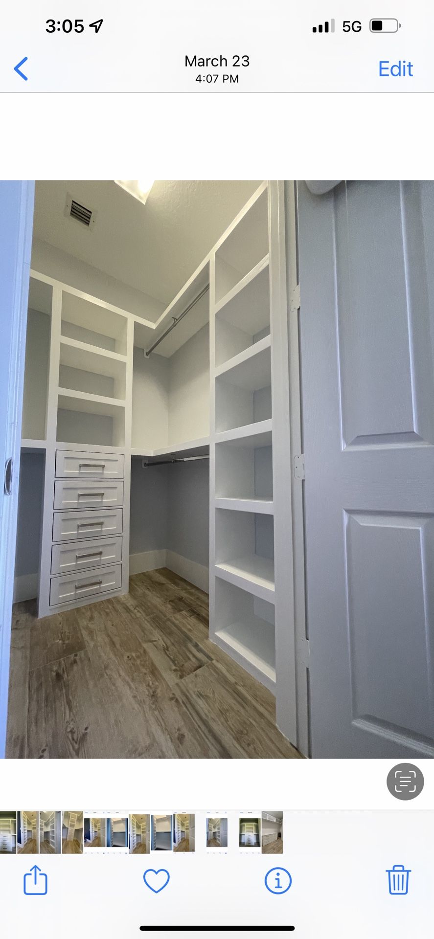 Closet Carpenter Real Wood Not Particle Board