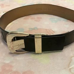MIchael Kors Black Leather Belt (New)