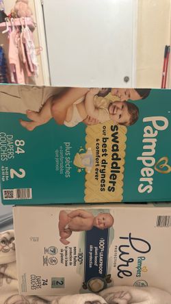 brand new boxes of size 2 Diapers (READ CAPTION)