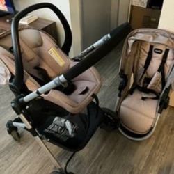 Evenflo Pivot Modular Travel System- Desert Tan