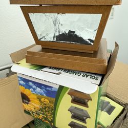 Landscape Post Lights (solar/sun Powered) Light Copper Color 