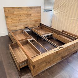West Elm Emmerson Reclaimed Wood Storage Bed Frame