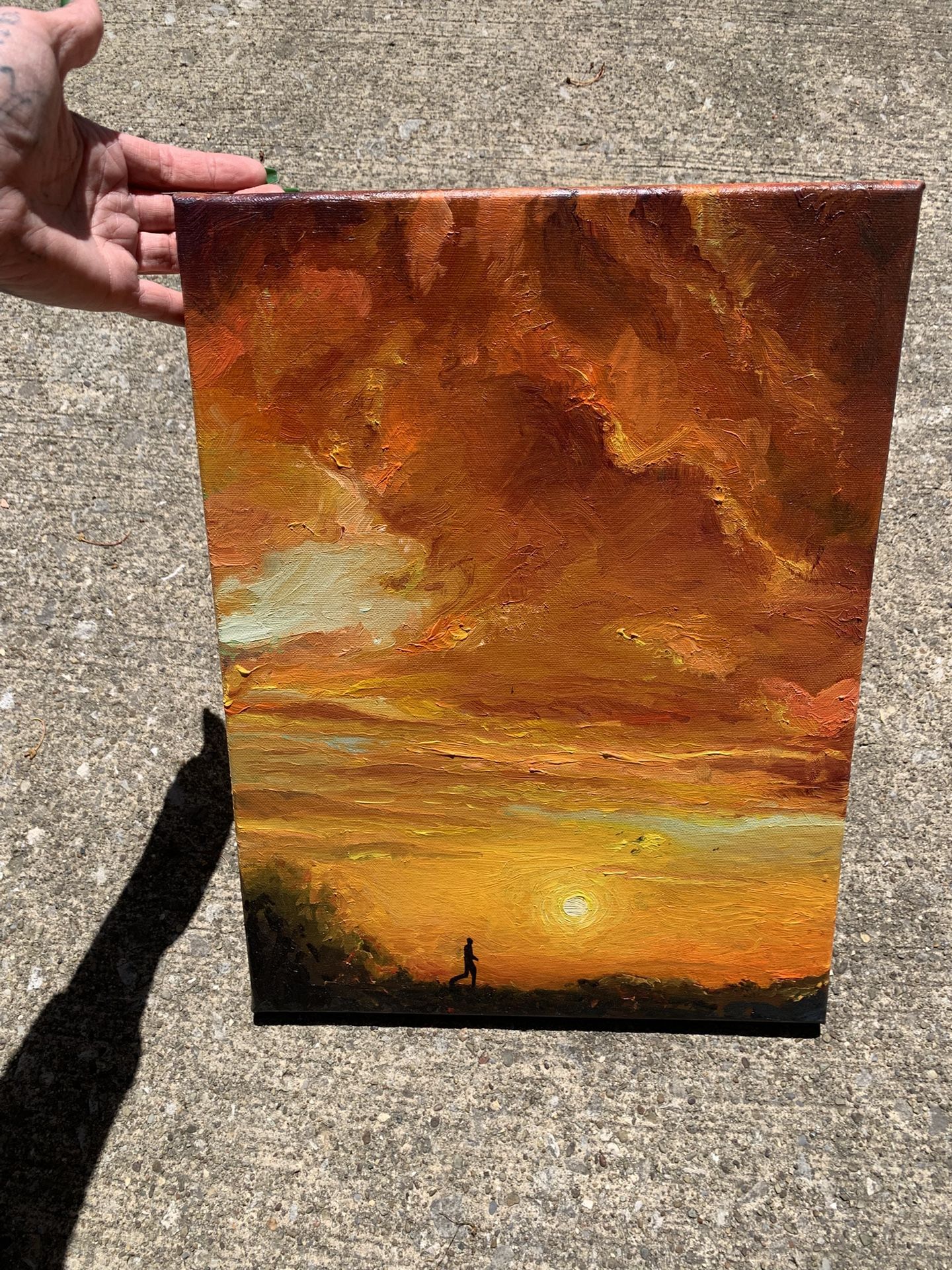 Sunset Oil Painting On Canvas