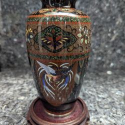 Antique Cloisonne 7-in Vase Asian Art