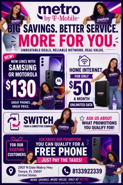 Metro by T-Mobile  phone promo