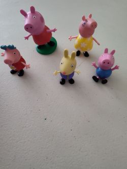 5 Peppa pig figures