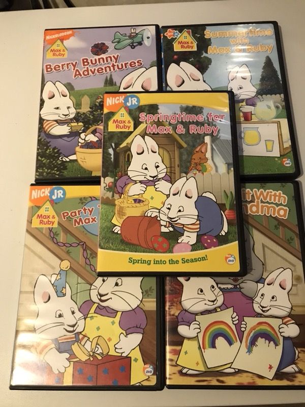 5 Max & Ruby Nick Jr DVDs