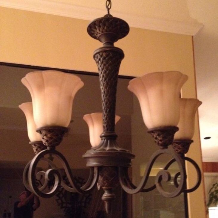 Chandelier light fixture furniture