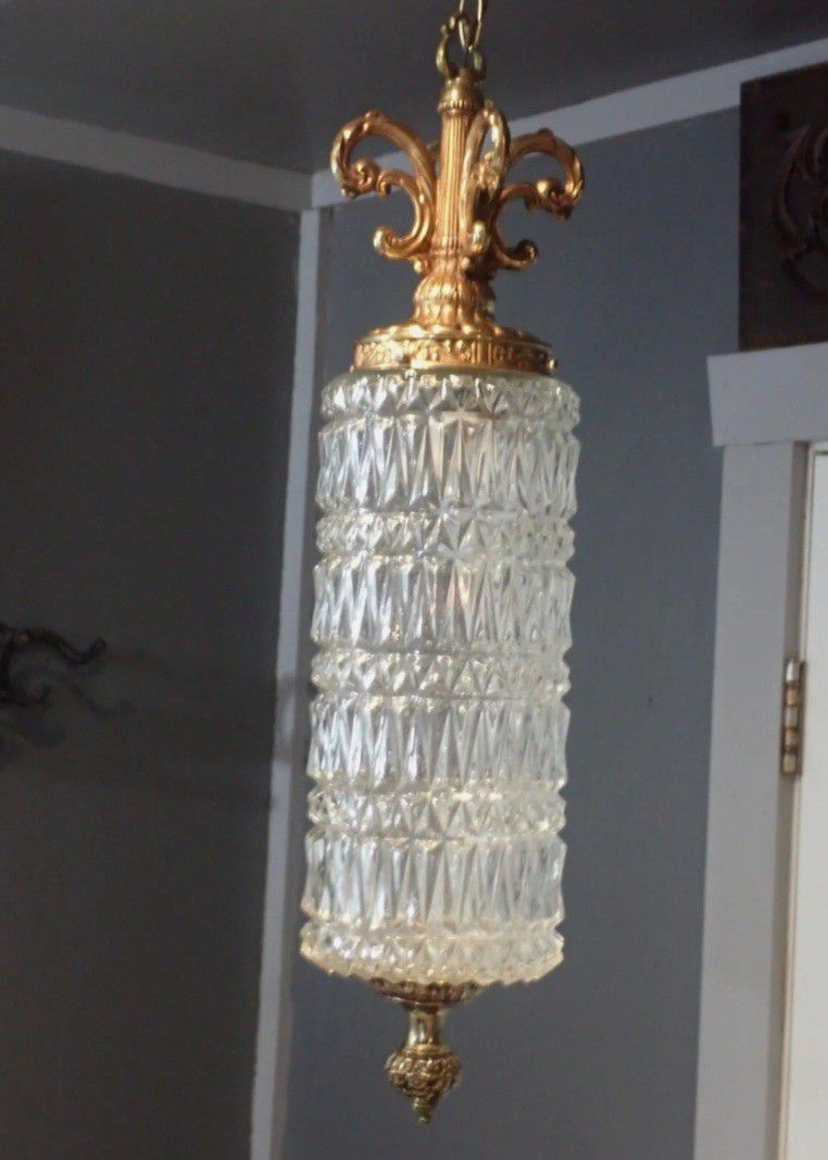 Antique Vintage Swag Lamp Light