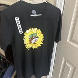 Buc-ee’s Womens Small Black Yellow T-Shirt You Are My Sunshine Sunflowers Floral