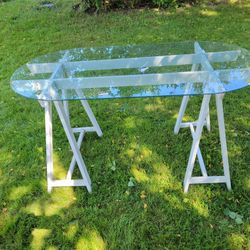 GLASS TOP DESK