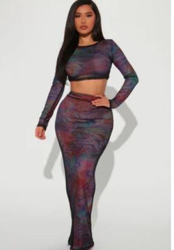 Fashion Nova Two Piece Outfit Size M