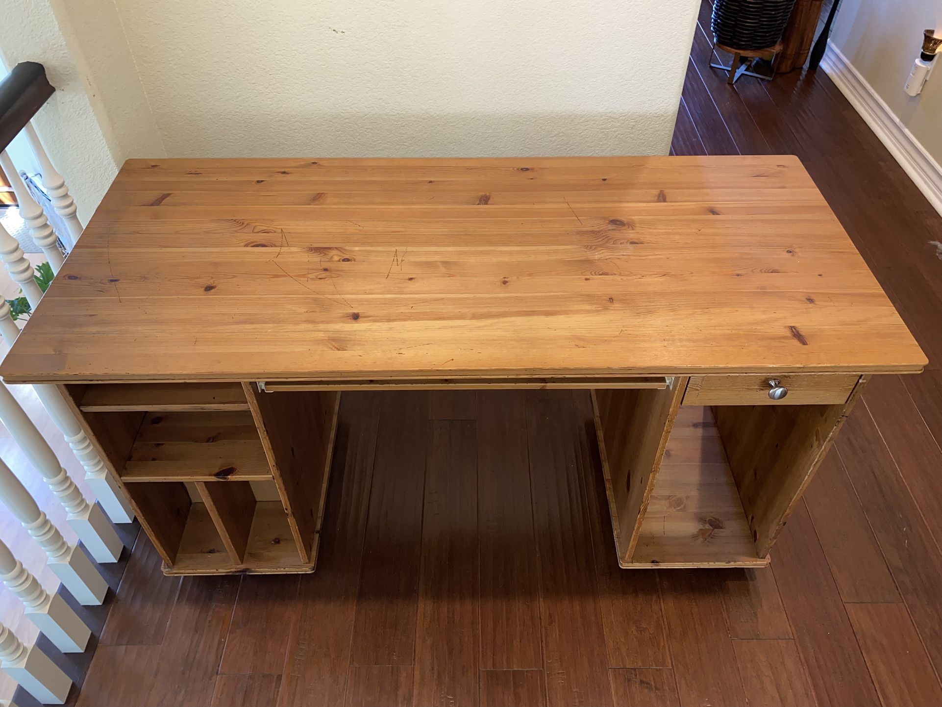 IKEA Desk with Drawer Keyboard Pullout Storage Space