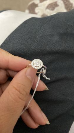 Real 925 Sterling Silver Wedding Ring Size 6