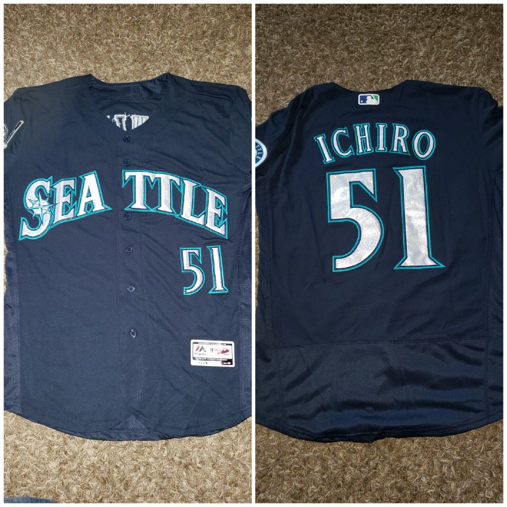 Majestic Seattle Mariners Ichiro Jersey