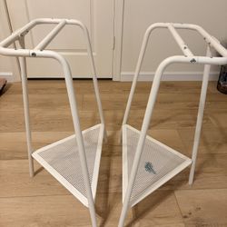 IKEA Tillslag Trestle White Metal Desk Legs