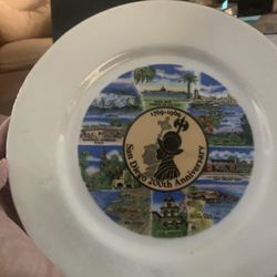 San Diego 1(contact info removed) 200th Anniversary Plate