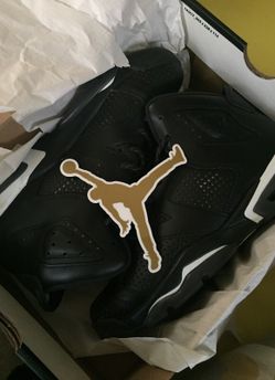 Black cat 6s size 6.5 PADS