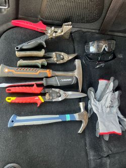 Sheet metal tools/bag