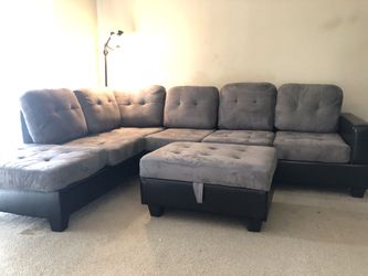 BRAND NEW SECTIONAL SOFA WITH OTTOMAN