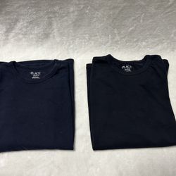 Boys children’s place navy blue black long sleeve T-shirt size XXL 16