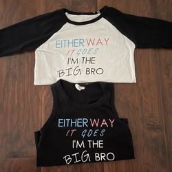 Gender Reveal Baseball Tee & Muscle Shirt