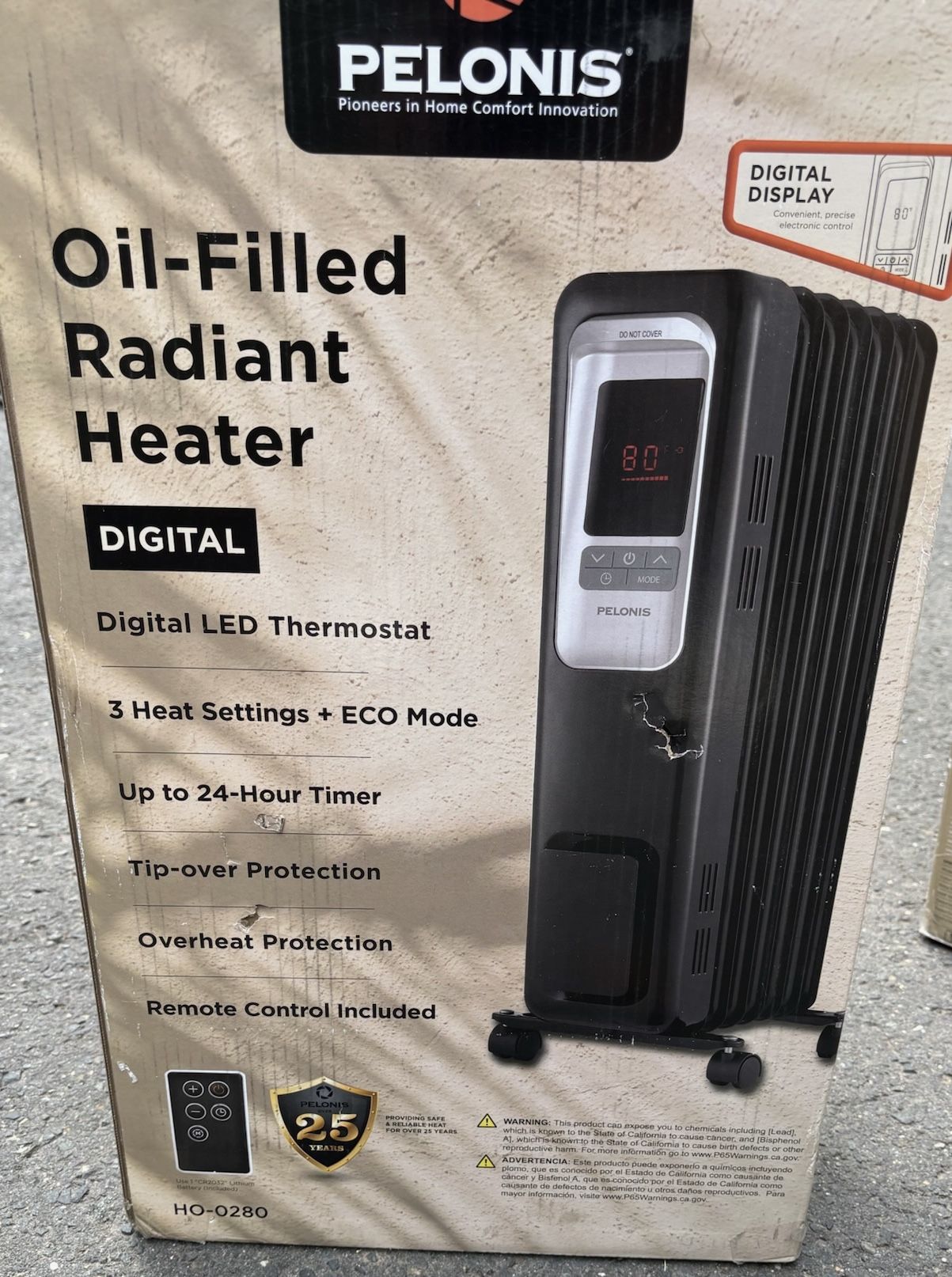 Pelonis Oil Filled Radiant Heater 