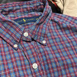 Ralph Lauren Polo Men’s Size Medium Button Down Long Sleeve Dress Shirt 