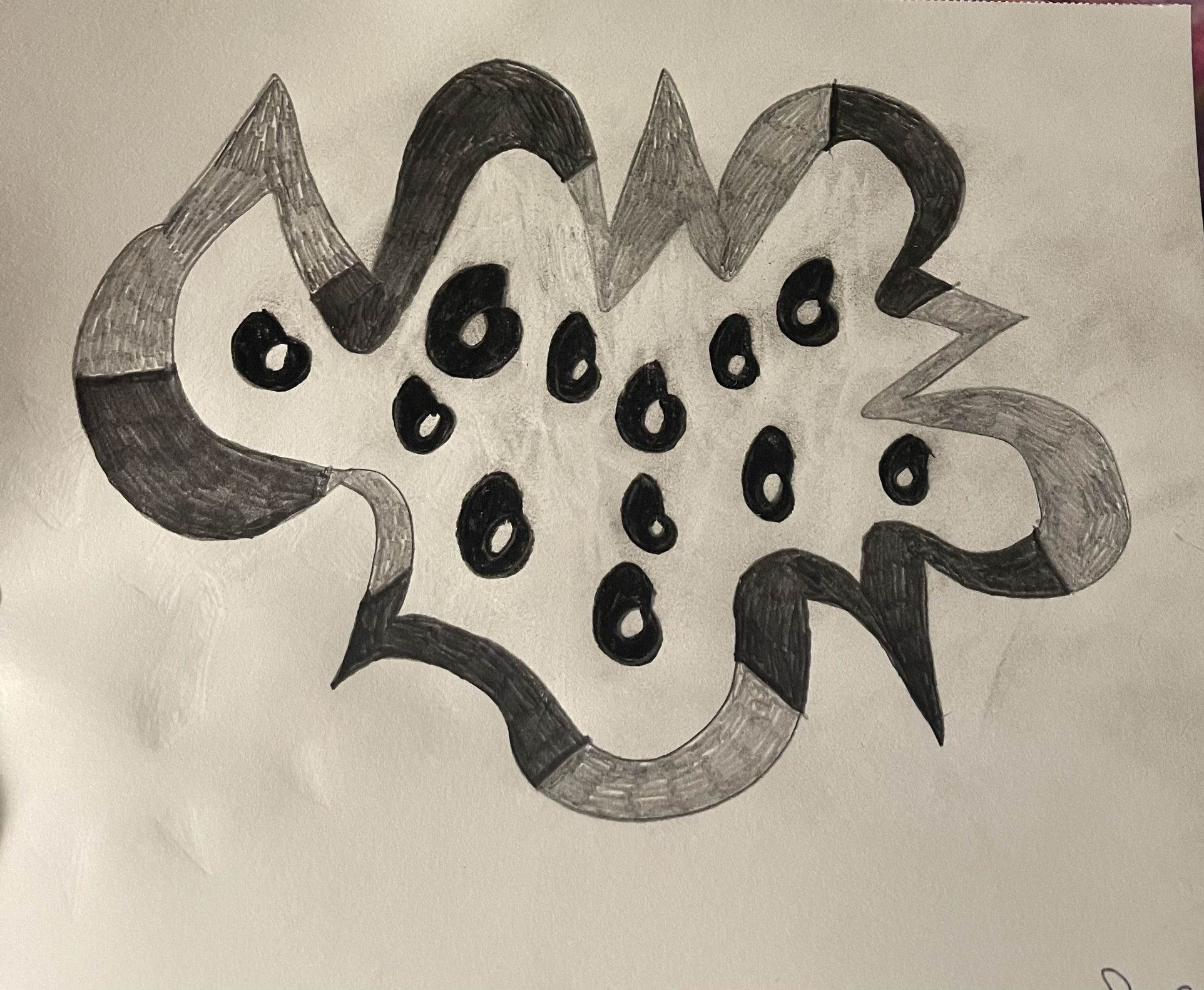 Distinctive Abstract Pencil Drawing New