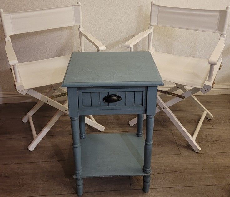 Hollywood style Director Chairs, Vintage side table(optional)