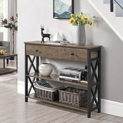 Taupe Console Table 612450