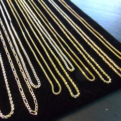 NEW 10K GOLD 24IN CHAINS FOR SALE