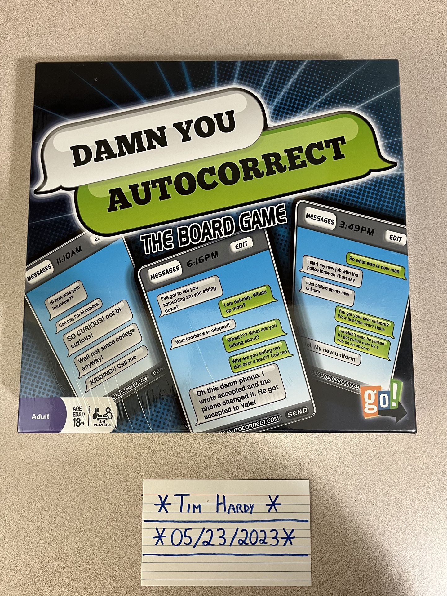 Damn You Autocorrect Board Game BRAND NEW SEALED! go! 2012