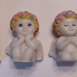 2 Small Cherub Figurines