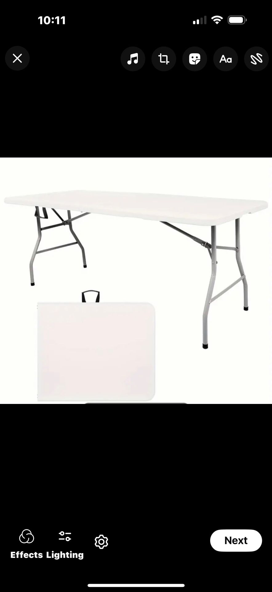 6 Foot Folding Tables New In Boxes $35 Each Firm