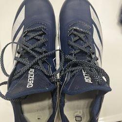 football cleats adidas size 12 navy blue