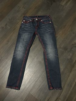 True Religion Red Stitching Jeans