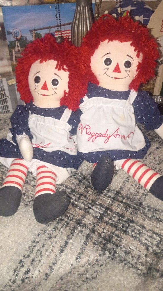 Vintage Raggedy Anne Dolls