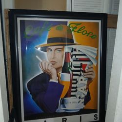 Cafe De Flore  Original Signed Rizzia