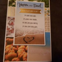 "For Mom And Dad On Your Anniversary" Greeting Card 