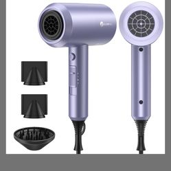 Slopehill Professional Ionic Hair Dryer, Powerful 1800W Fast Drying Low Noise Blow Dryer With 2 Concentrator Nozzle 1 Diffuser Attachments For Home Sa